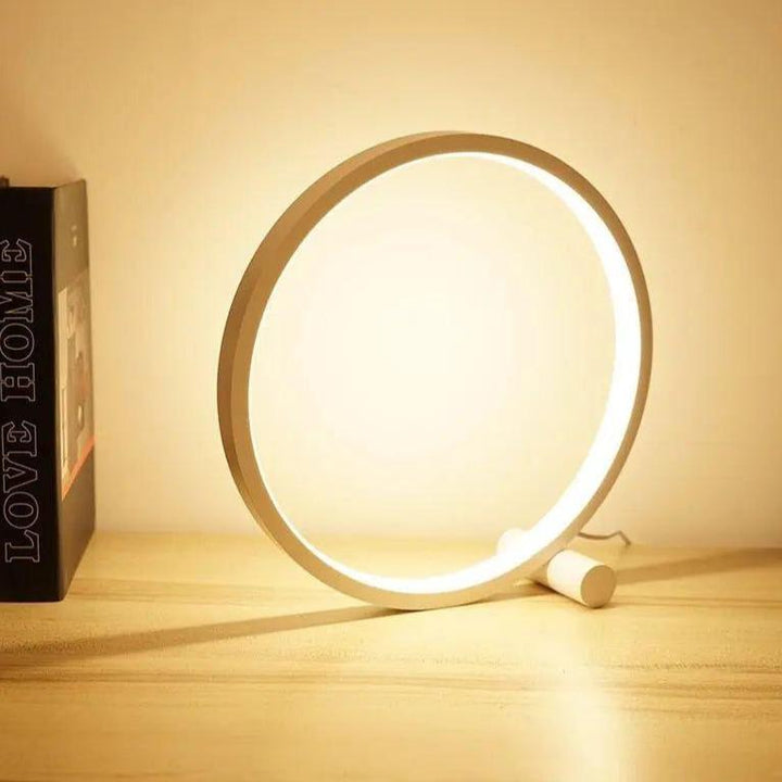 Ściemnialna Lampa Stołowa LED Dotykowa w Kształcie Okrągłym do Kreatywnych Przestrzeni