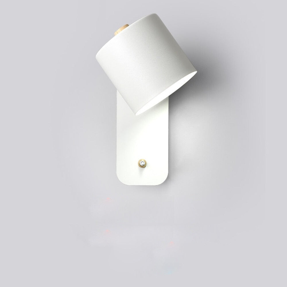Nowoczesne lampy ścienne LED z włącznikiem do wnętrz