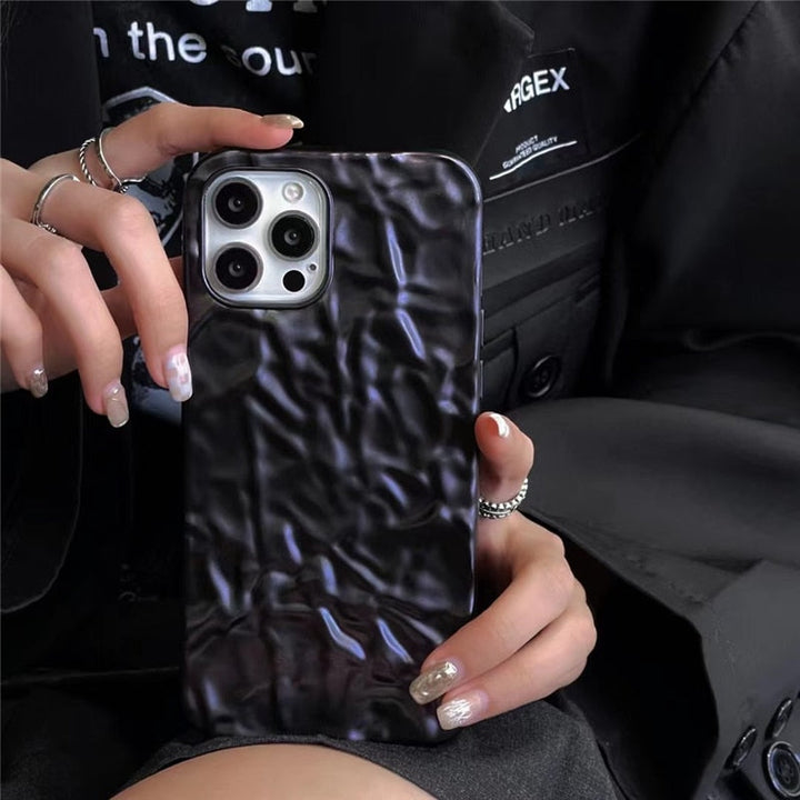 Etui na iPhone w wzór folii aluminiowej