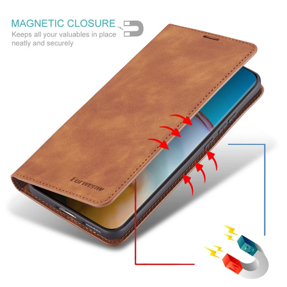 Etui Huawei: Magnetyczna Skórzana Torba dla Stylowej Ochrony
