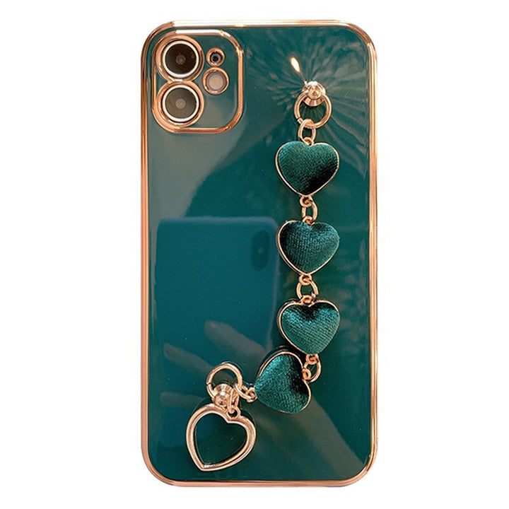 Etui iPhone w Kształcie Serca z Cennych Metali