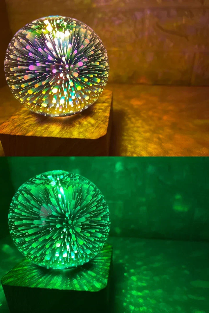 LumiNova 3D Nocna Lampa | Zmieniająca Kolor Lampka Gwiezdnego Nieba | Dekoracyjne Światło LED USB | Do Sypialni i Pomysły na Prezent