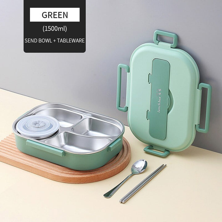 Wielokomorowa Lunchbox dla Dzieci ze Stali Nierdzewnej