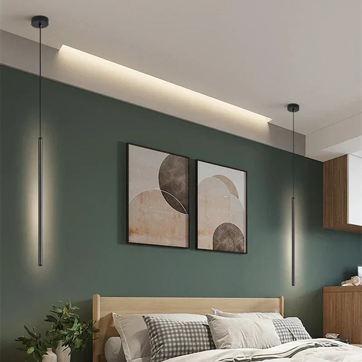 Nordycka Lampa Wisząca LED: Minimalistyczny design z kreatywnymi liniami, idealna do sypialni, jadalni