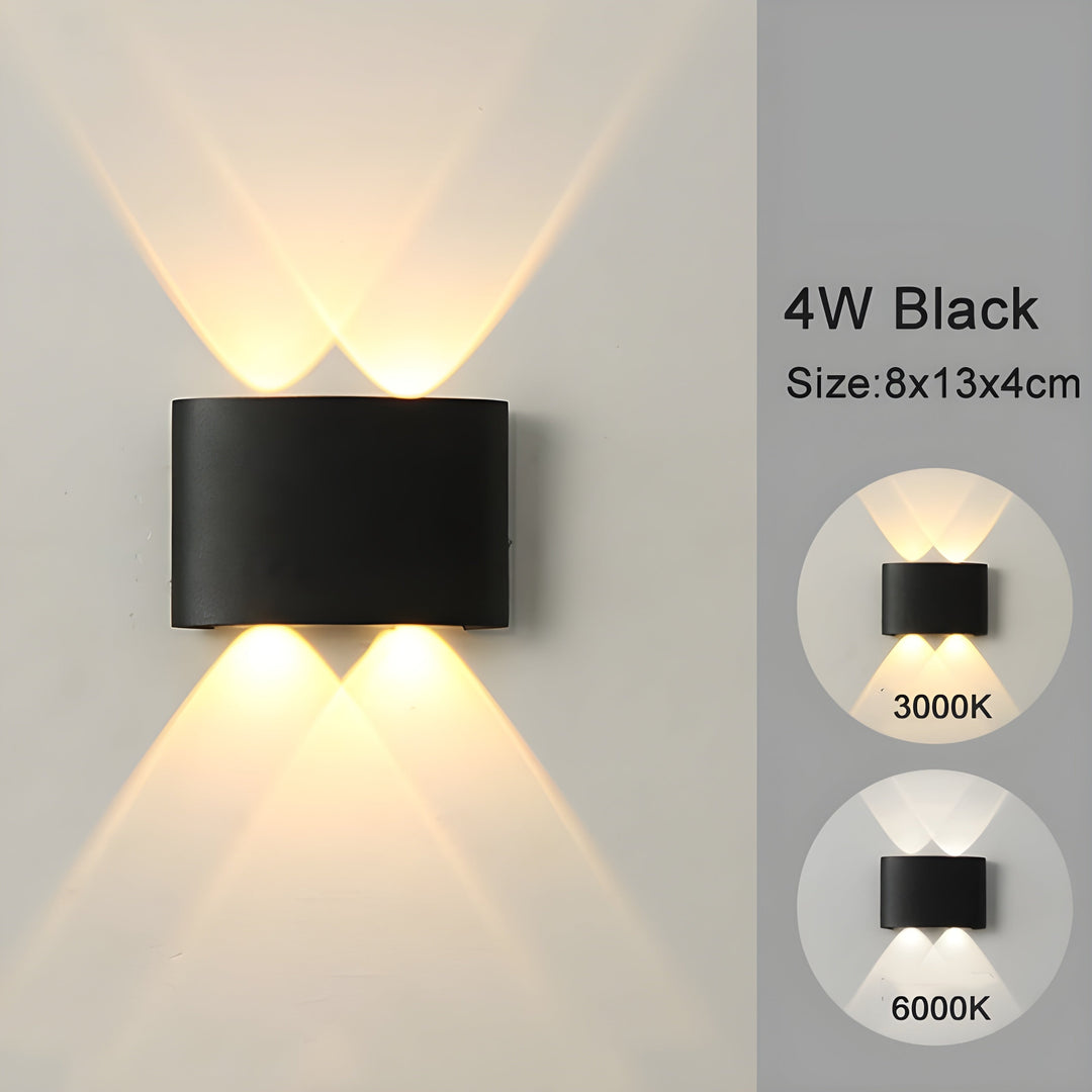 LED lampy ścienne do wnętrz i na zewnątrz