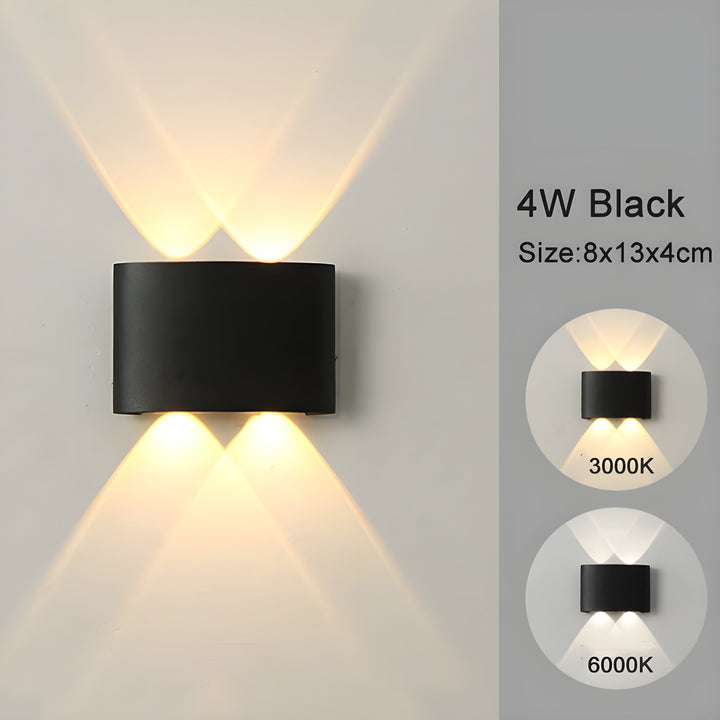 LED lampy ścienne do wnętrz i na zewnątrz