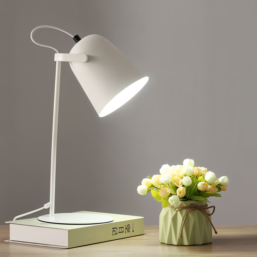 Lampa stołowa Macaron - Nordic Żółta lampa biurkowa - Lampa regulowana