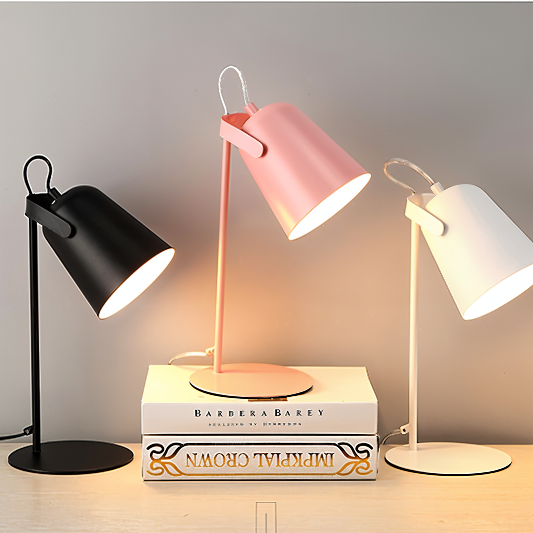 Lampa stołowa Macaron - Nordic Żółta lampa biurkowa - Lampa regulowana