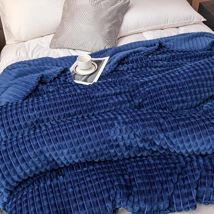 EliteWave Plaid - Ultrafluffy strukturalny koc z koralowego polaru