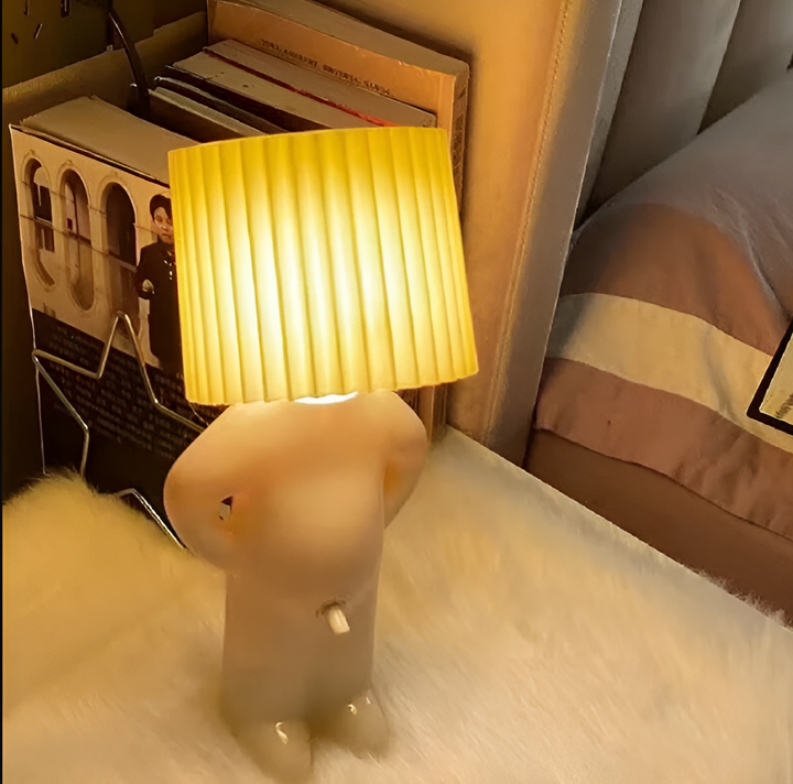 Lampa stołowa - Kreatywna mała lampa LED Shy Boy
