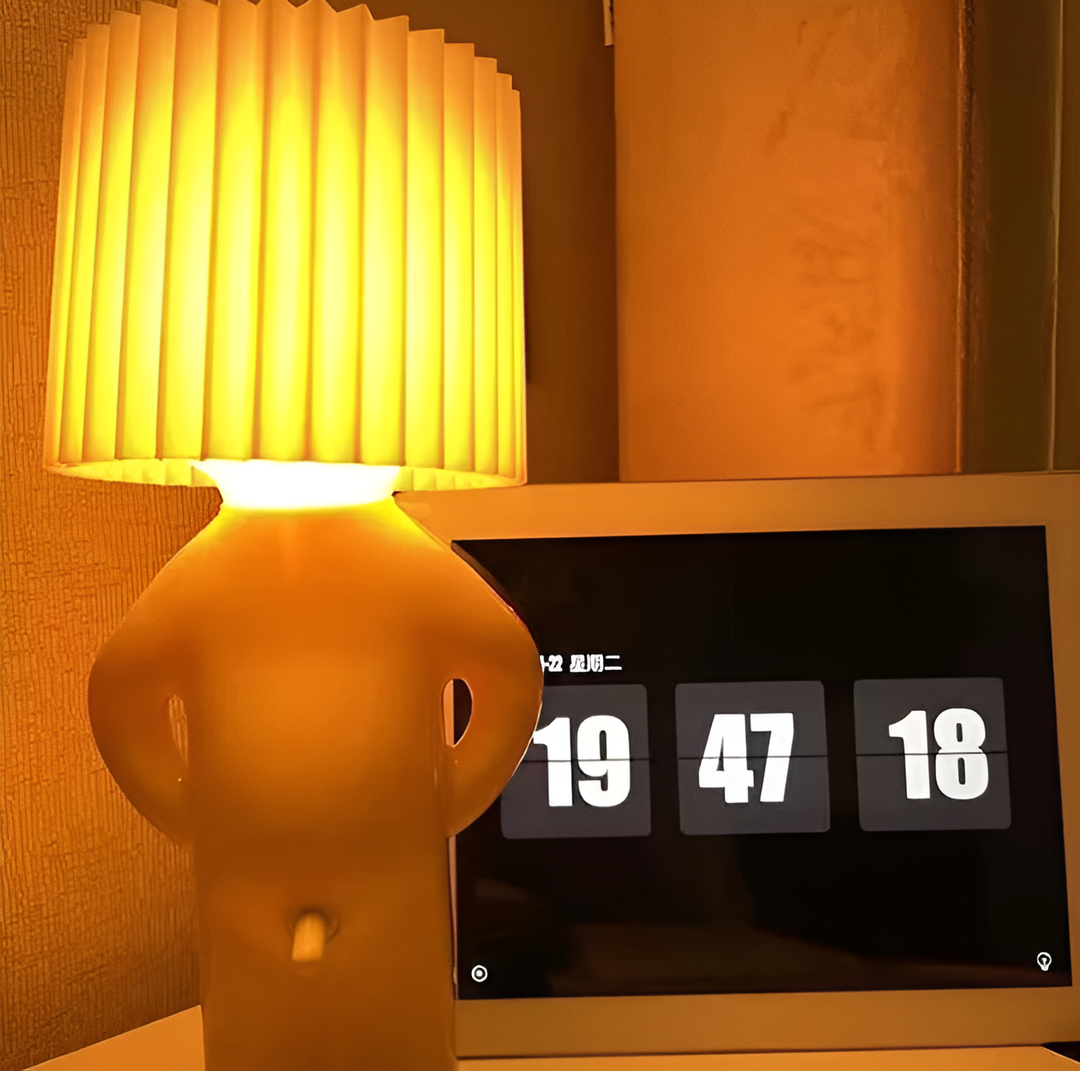 Lampa stołowa - Kreatywna mała lampa LED Shy Boy