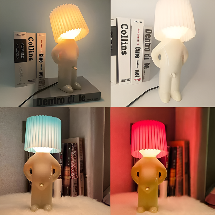 Lampa stołowa - Kreatywna mała lampa LED Shy Boy