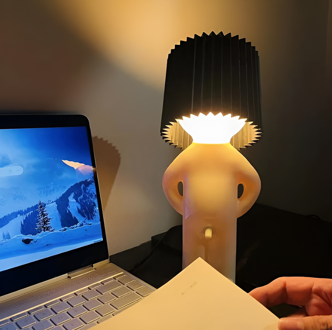 Lampa stołowa - Kreatywna mała lampa LED Shy Boy