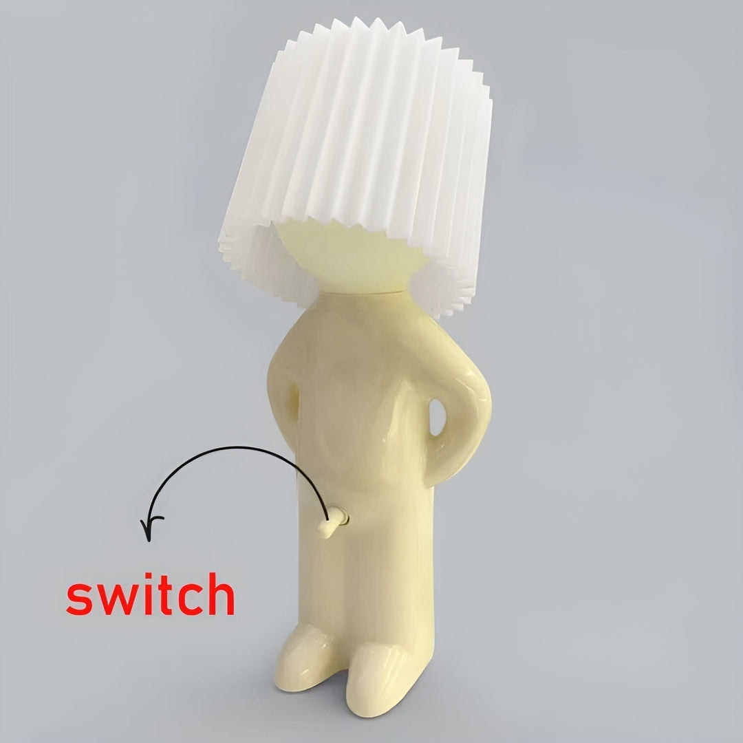 Lampa stołowa - Kreatywna mała lampa LED Shy Boy