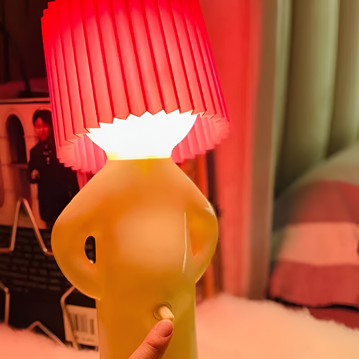 Lampa stołowa - Kreatywna mała lampa LED Shy Boy