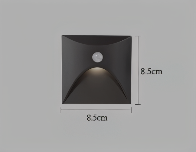 LuminiPath - Wodoodporna Lampa Ścienna IP65 - Lampa Ścienna do Użytku Wewnętrznego i Zewnętrznego - Lampa Ścienna LED z Czujnikiem Ruchu