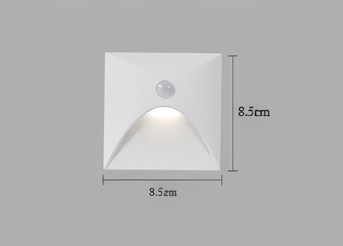 LuminiPath - Wodoodporna Lampa Ścienna IP65 - Lampa Ścienna do Użytku Wewnętrznego i Zewnętrznego - Lampa Ścienna LED z Czujnikiem Ruchu