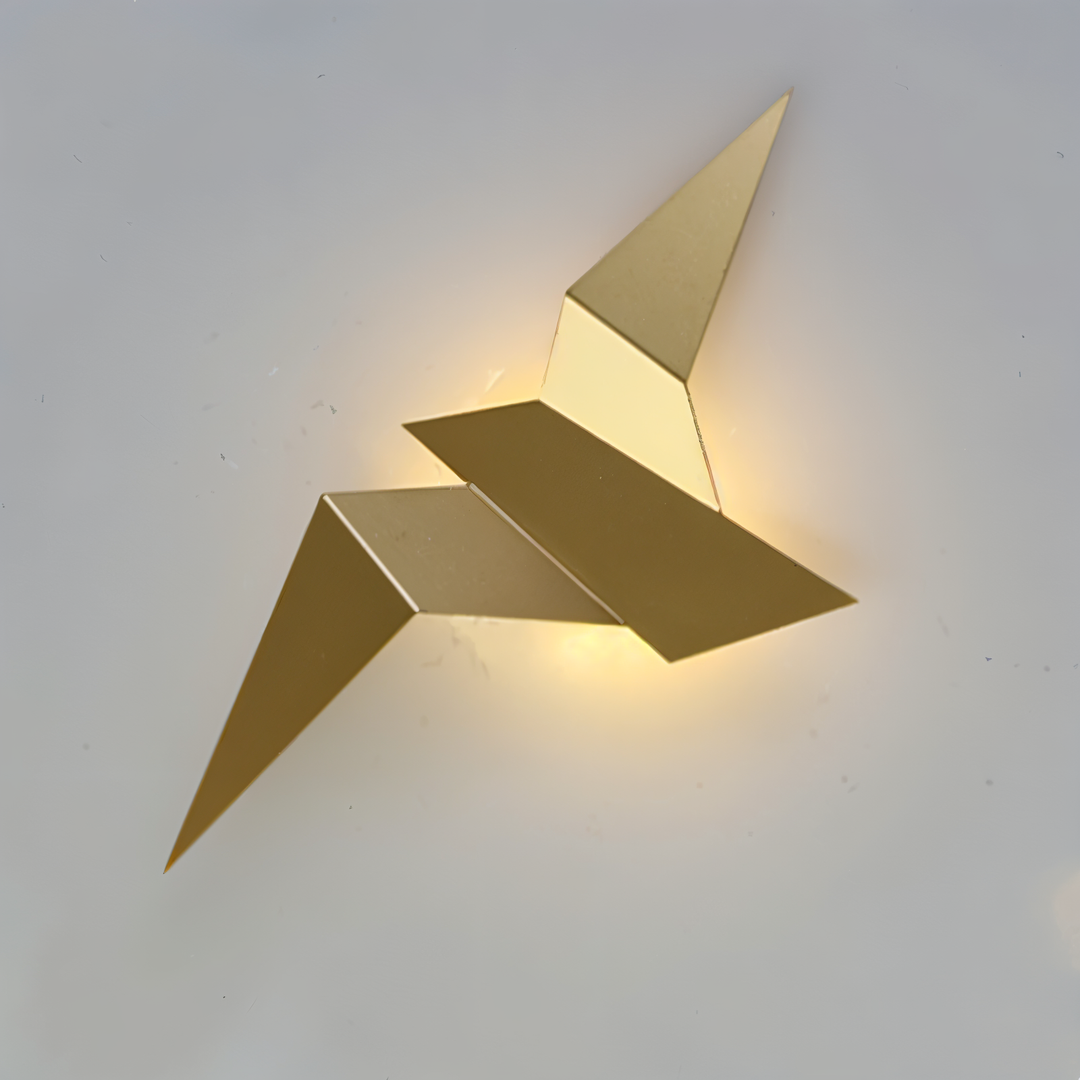 OriTori Lampa Ścienna - Geometryczna Lampa Ścienna w Stylu Origami - Japoński Design Lampy Ściennej