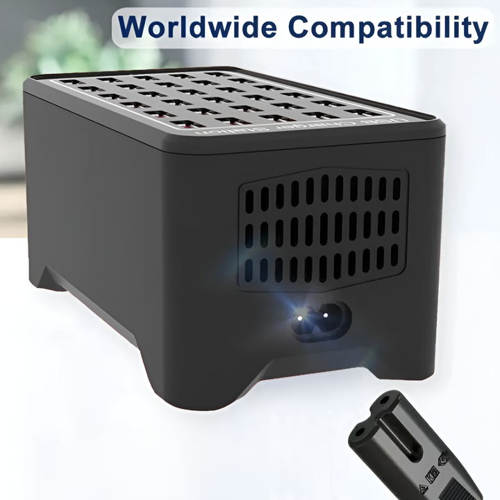 PowerPort Pro 30 - Uniwersalna Stacja Ładowania Multi-USB z 30 Portami