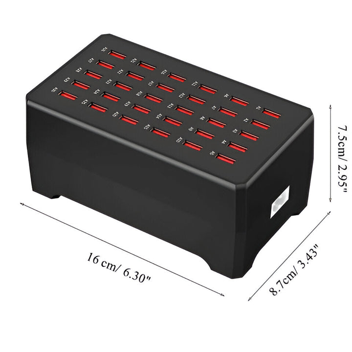 PowerPort Pro 30 - Uniwersalna Stacja Ładowania Multi-USB z 30 Portami