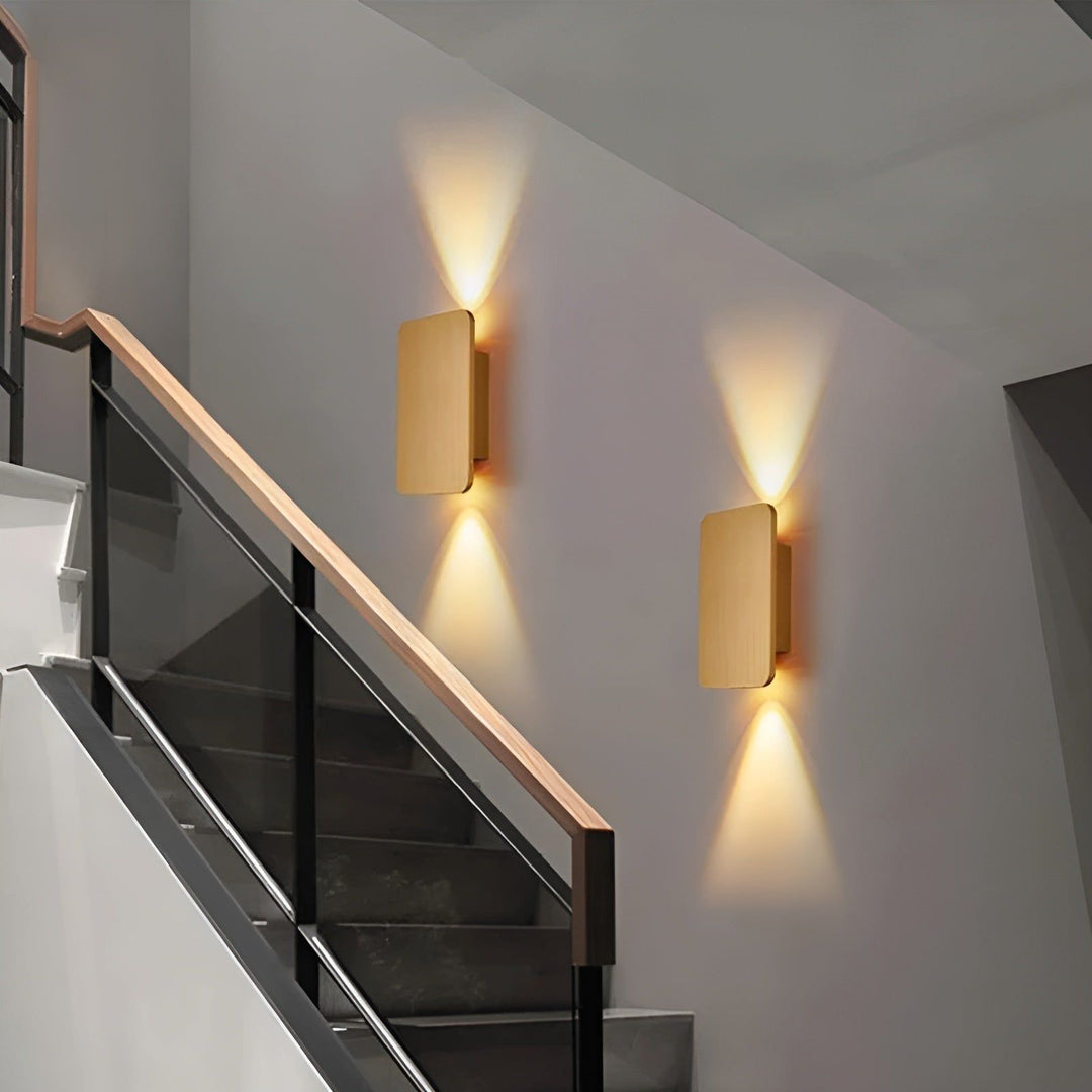 Lampa LED - Nowoczesna prostokątna lampa schodowa