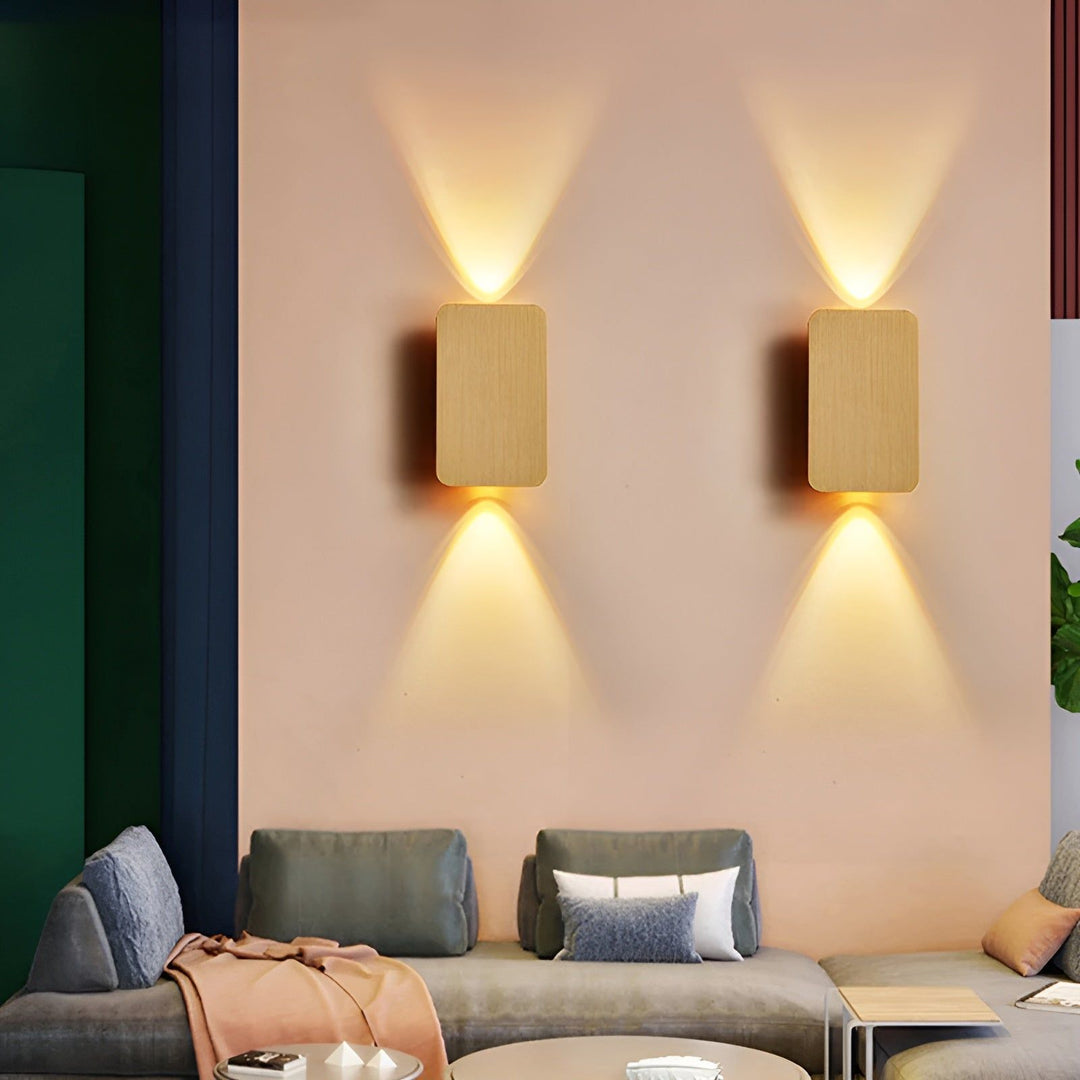 Lampa LED - Nowoczesna prostokątna lampa schodowa