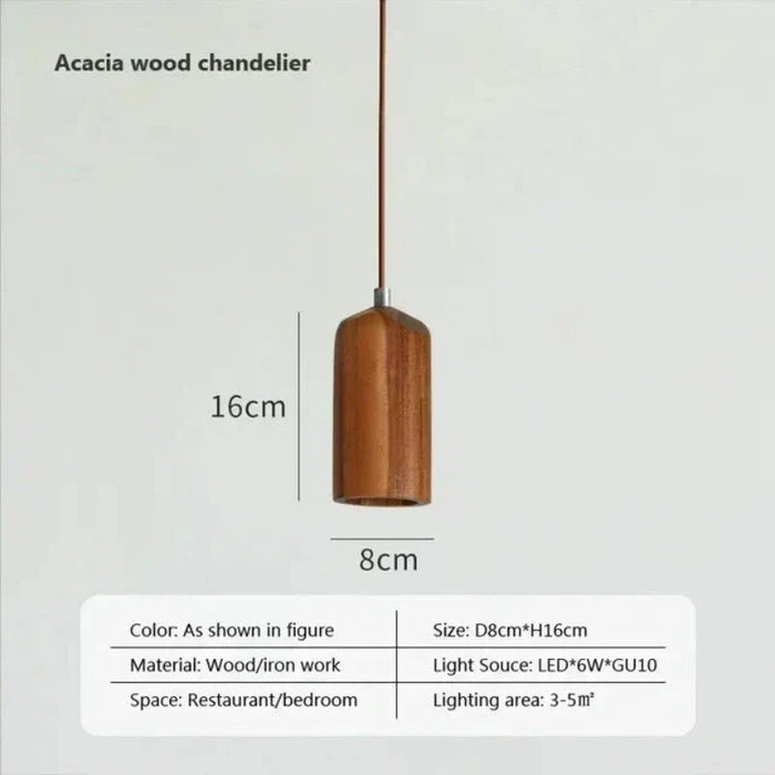Skandynawska Lampa Wisząca – Minimalistyczny Design do Salonu i Sypialni | Wygląd Naturalnego Drewna