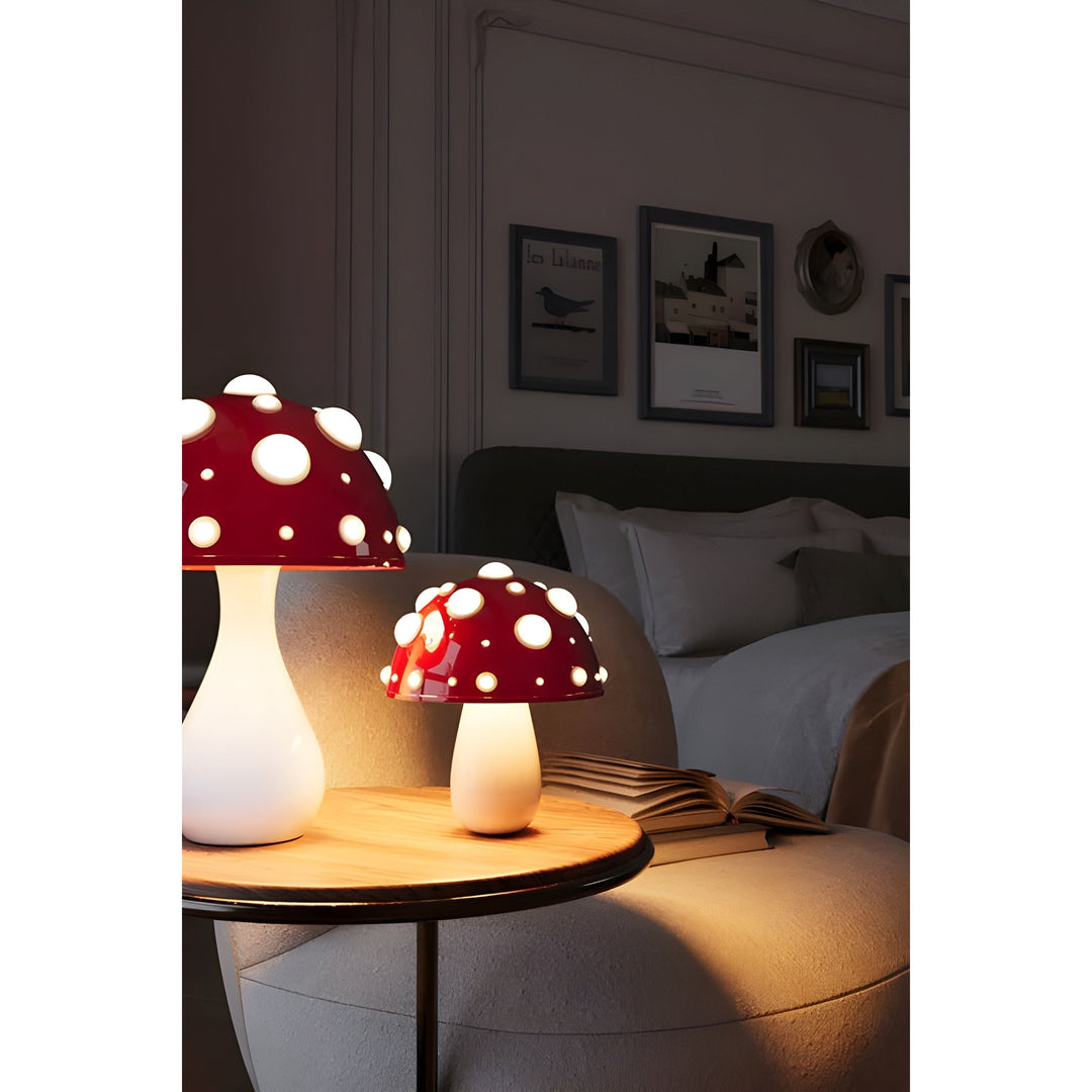 Lampa - Dekoracyjna Lampa Stołowa w Kształcie Grzyba