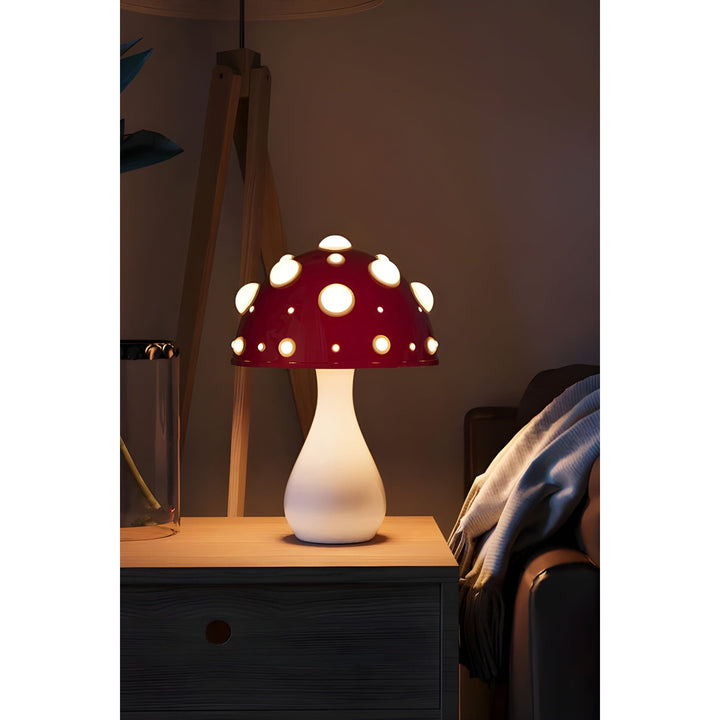 Lampa - Dekoracyjna Lampa Stołowa w Kształcie Grzyba
