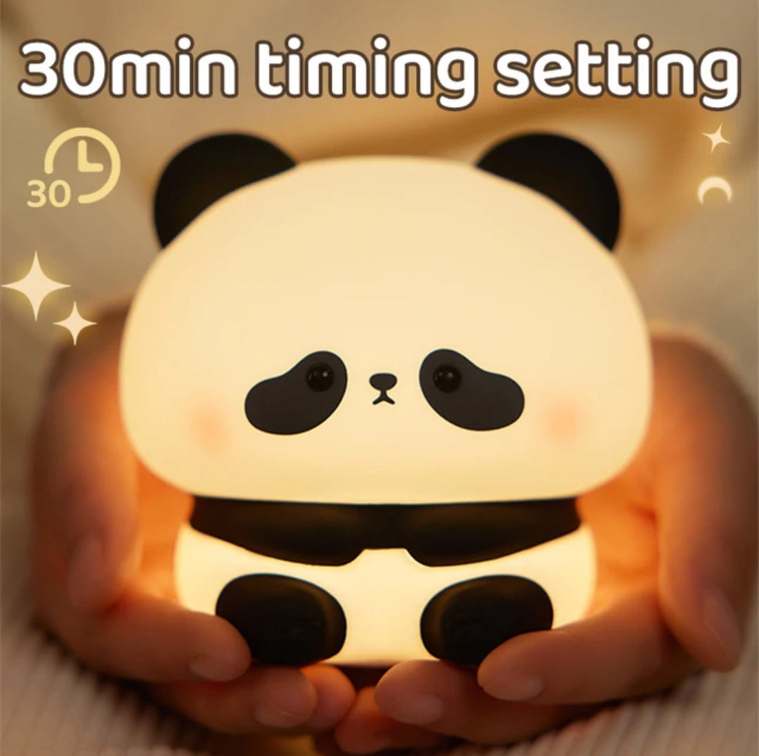 CuddlePanda Nocna Lampa - kolorowa LED Panda dla Dzieci