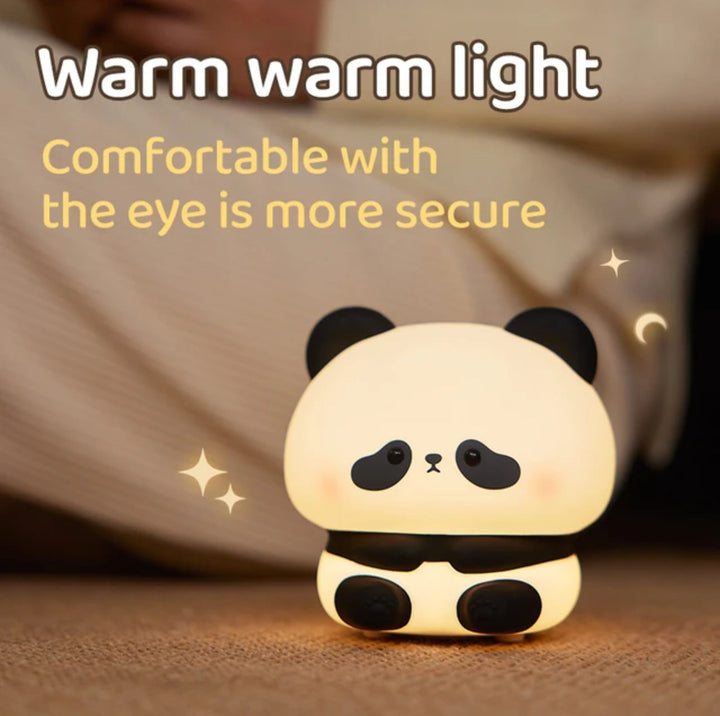 CuddlePanda Nocna Lampa - kolorowa LED Panda dla Dzieci