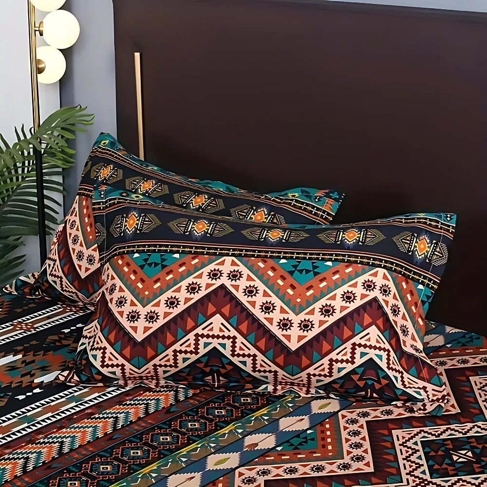 Zestaw poszewek na kołdrę Indara Boho Tribal Print