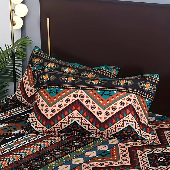 Zestaw poszewek na kołdrę Indara Boho Tribal Print