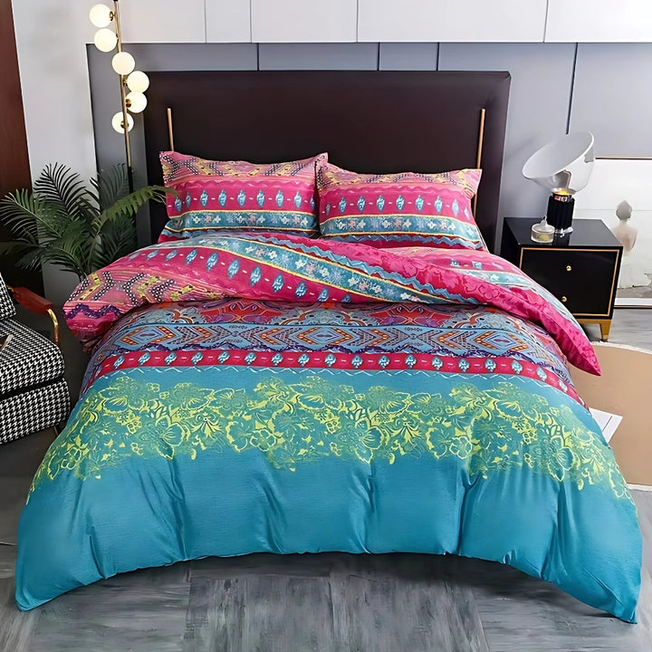 Zestaw poszewek na kołdrę Indara Boho Tribal Print