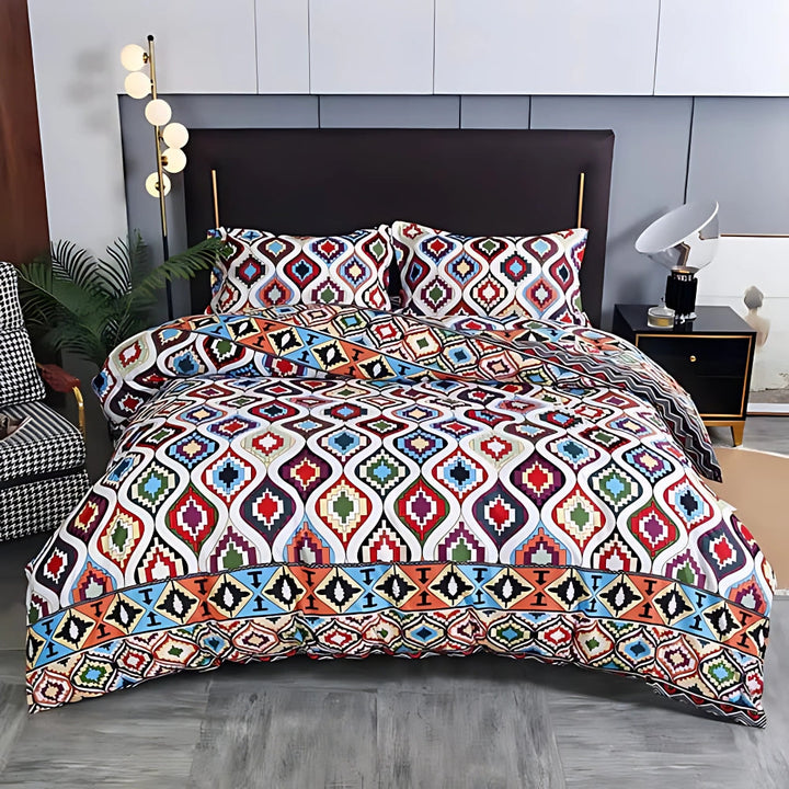 Zestaw poszewek na kołdrę Indara Boho Tribal Print