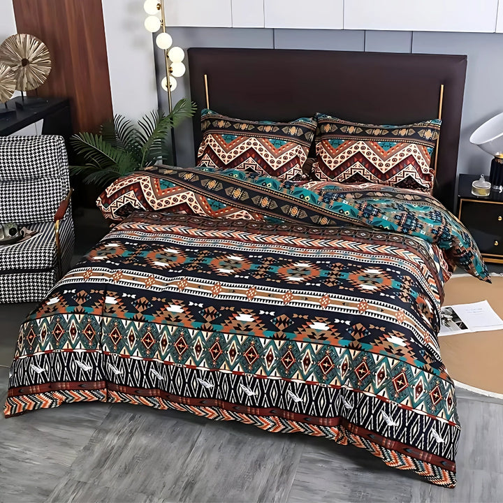 Zestaw poszewek na kołdrę Indara Boho Tribal Print