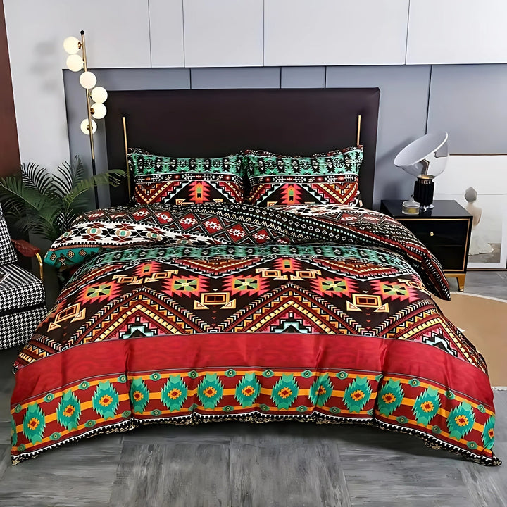 Zestaw poszewek na kołdrę Indara Boho Tribal Print