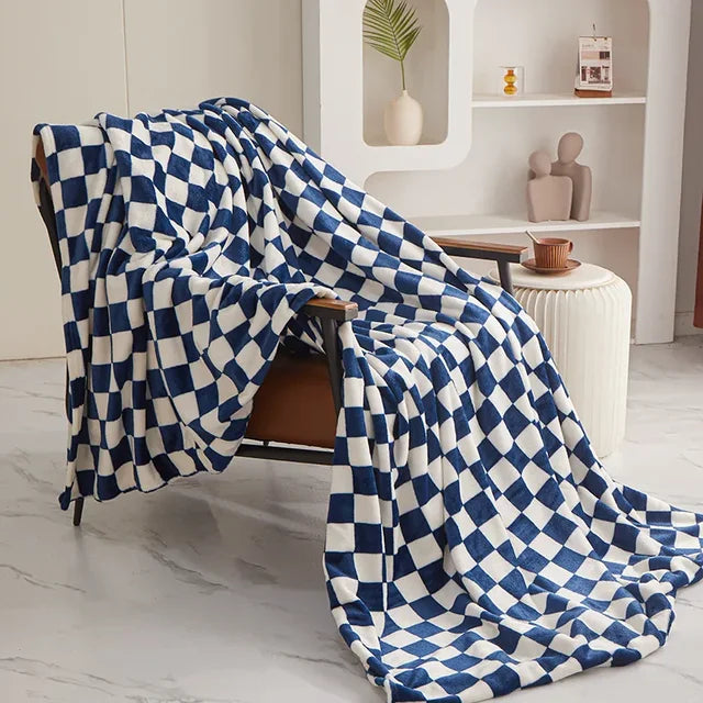 Modna Koc Szachownica