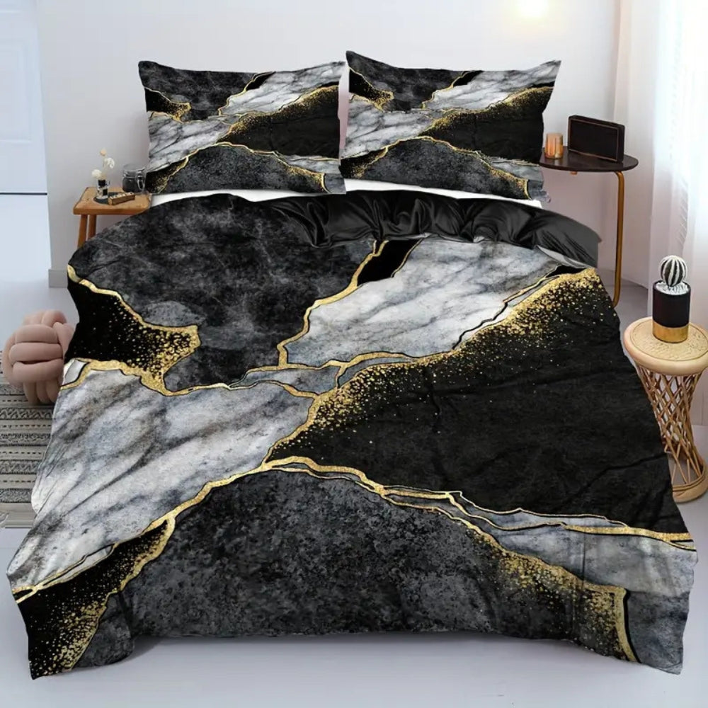Zestaw pościeli z poszewką Jade Opulent Gold Accent
