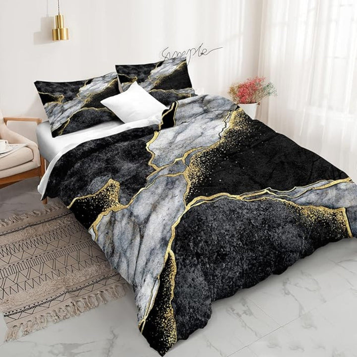 Zestaw pościeli z poszewką Jade Opulent Gold Accent