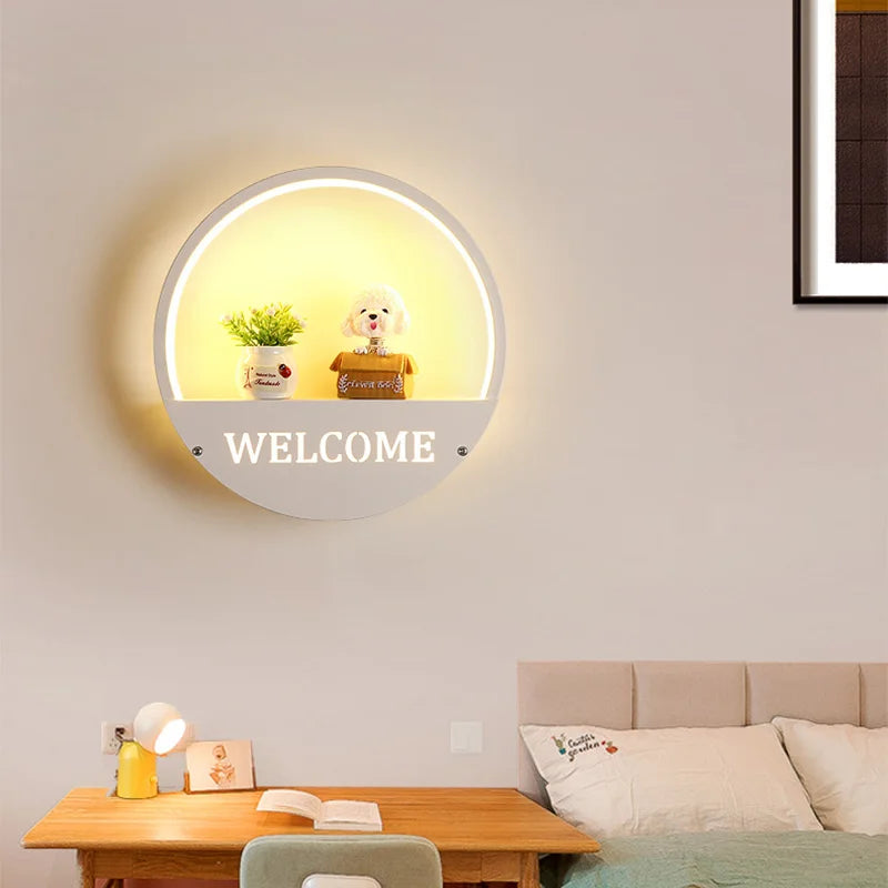Lampa ścienna do pokoju dziecięcego – Kreatywna lampa nocna LED z uchwytem |