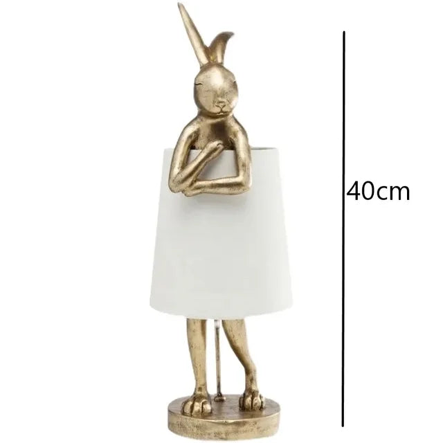 Lampka stołowa Królik – Przyciemniana lampka LED nocna w nowoczesnym designie do pokoju dziecięcego i salonu |