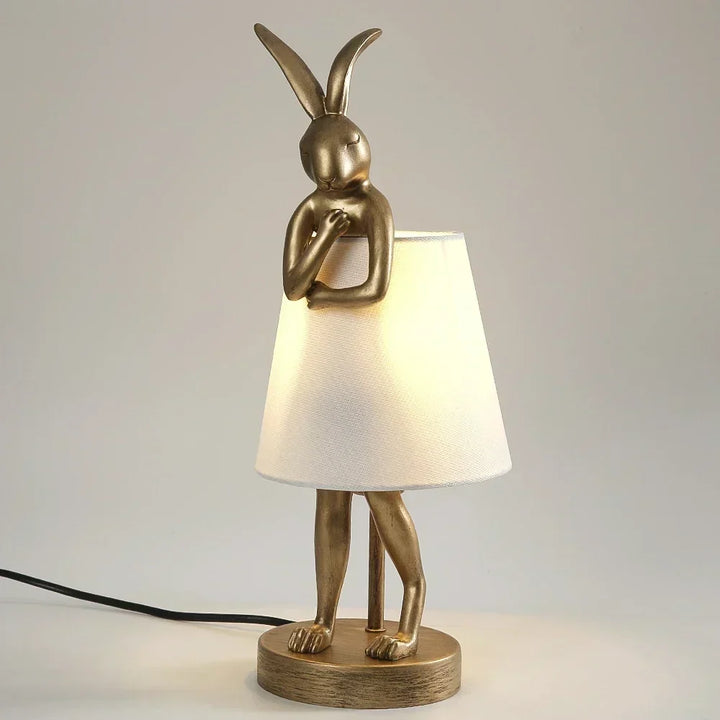Lampka stołowa Królik – Przyciemniana lampka LED nocna w nowoczesnym designie do pokoju dziecięcego i salonu |
