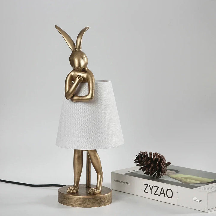 Lampka stołowa Królik – Przyciemniana lampka LED nocna w nowoczesnym designie do pokoju dziecięcego i salonu |