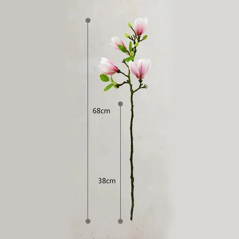 SilkSplendor - Realistyczne sztuczne gałęzie magnolii