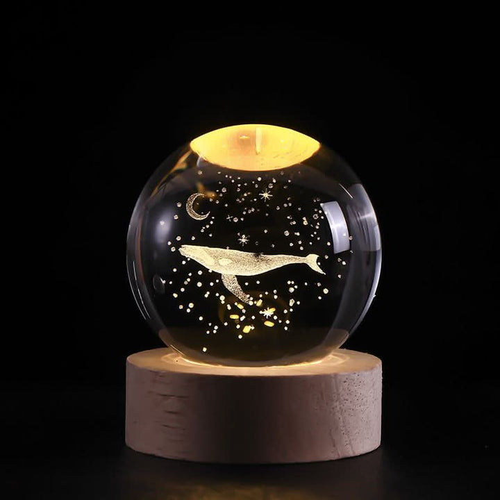 Luminous Crystal Ball LED Night Light Decor