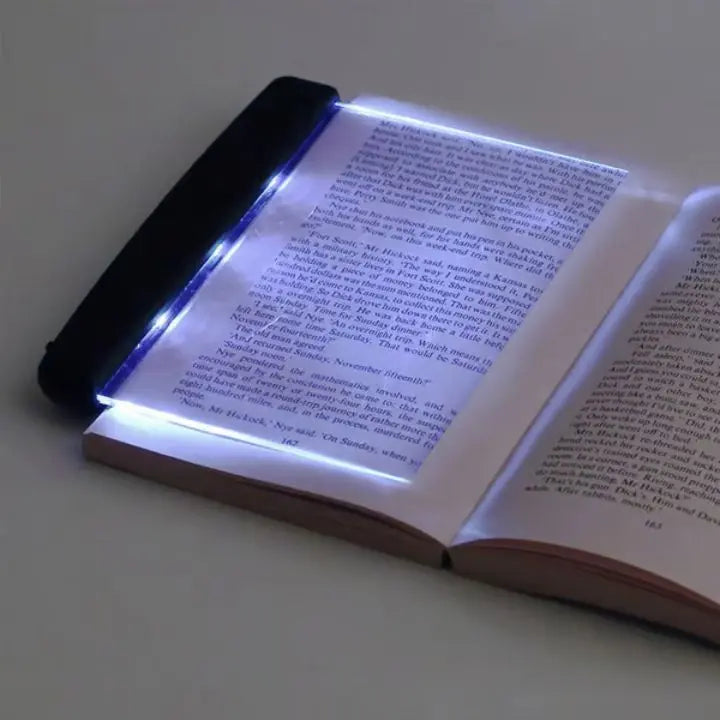 Lampa LED do czytania z płaskim panelem – Nocna lampka z 2 poziomami jasności i ochroną oczu