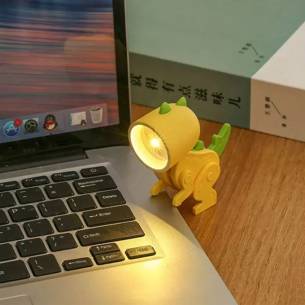 Urocze Lampy Stołowe LED w Kształcie Dinozaurów – Regulowane Figury Zwierząt Nocne Lampki dla Dzieci |