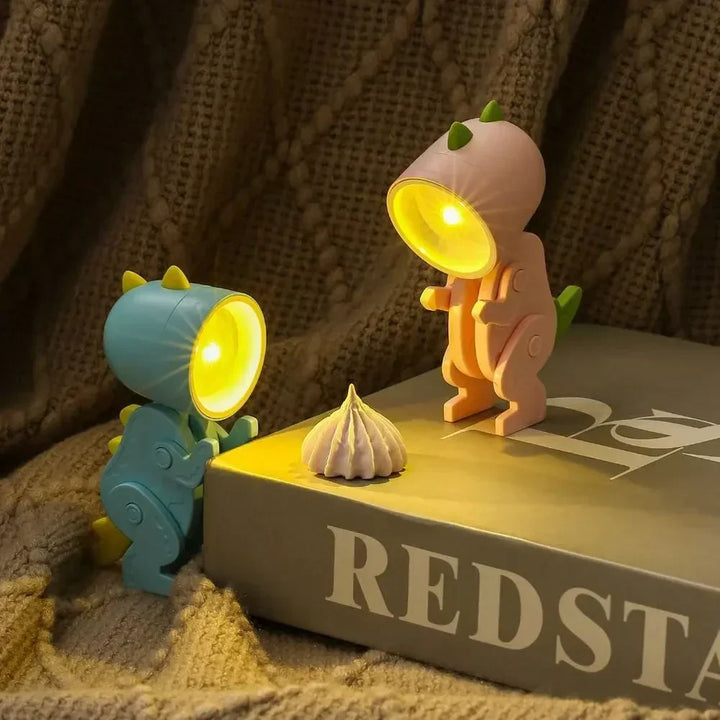 Urocze Lampy Stołowe LED w Kształcie Dinozaurów – Regulowane Figury Zwierząt Nocne Lampki dla Dzieci |