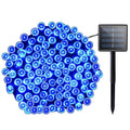 200 LED-ów Zewnętrzne Wodoodporne Lampki Choinkowe Solarne, Długość: 22m (Niebieskie)